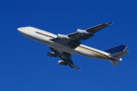 Boeing 747 Aircraft Taking Off ca. 1990s